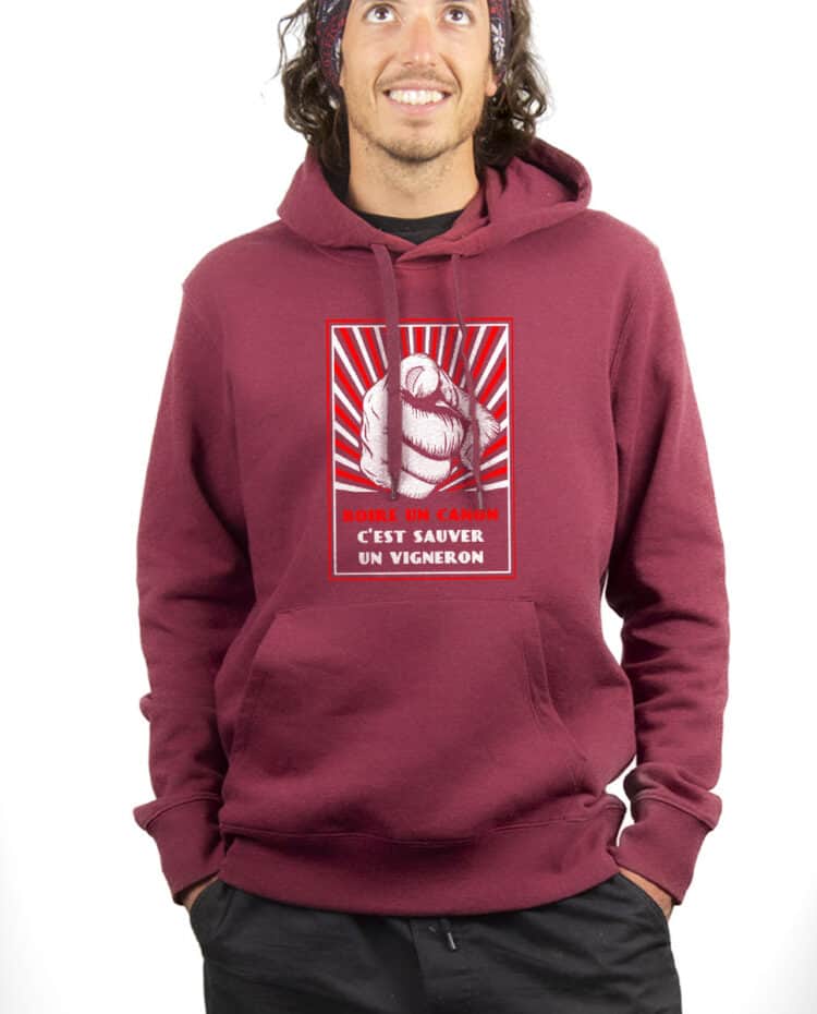 SWEAT HOMME : BOIRE UN CANON C'EST SAUVER UN VIGNERON – Image 4