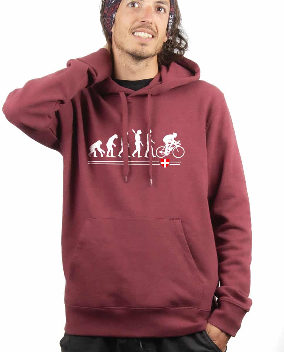 SWEAT HOMME : ÉVOLUTION DE L'HOMME EN CYCLISTE