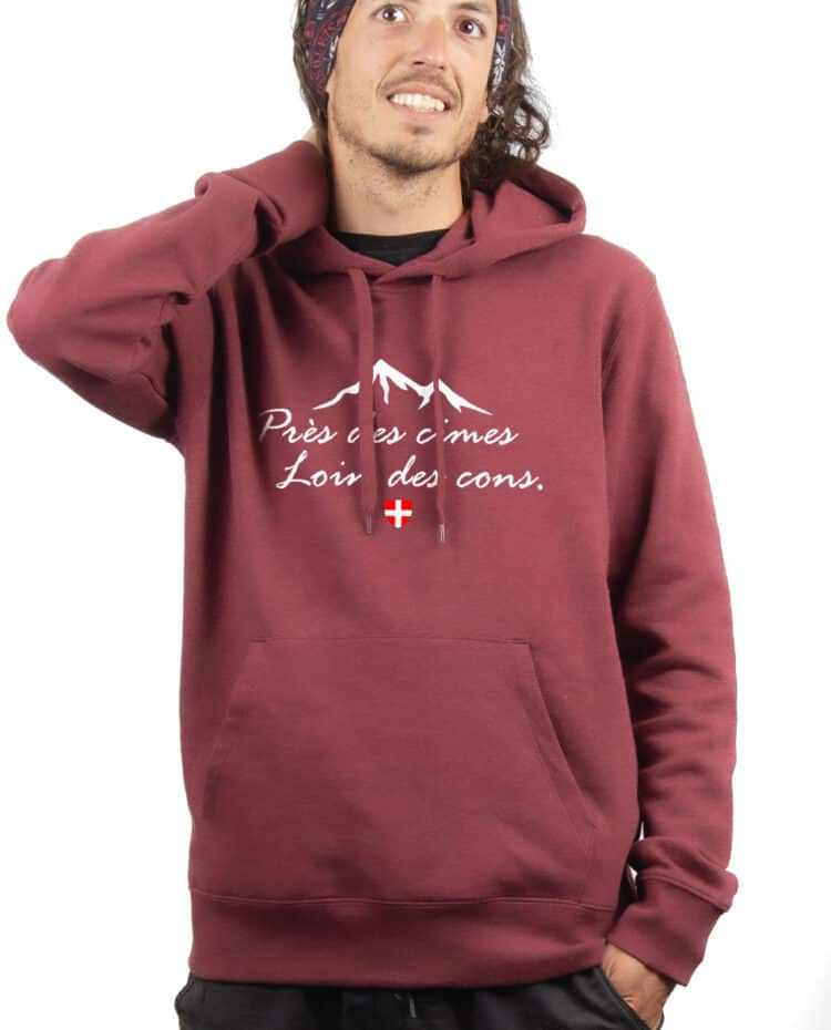SWEAT HOMME : PRES DES CIMES LOIN DES CONS – Image 3