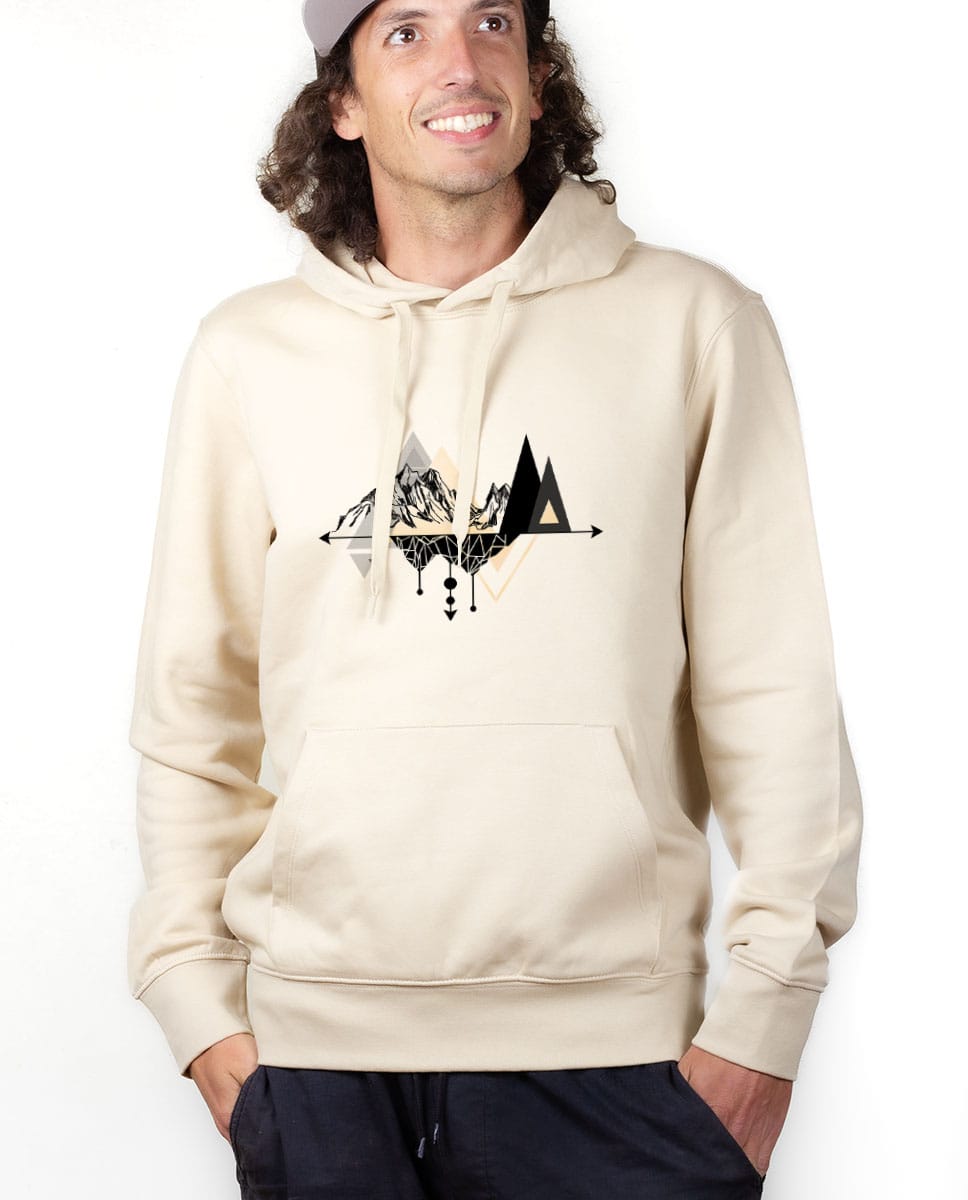 Sweat à capuche doublure en molleton doux pour homme