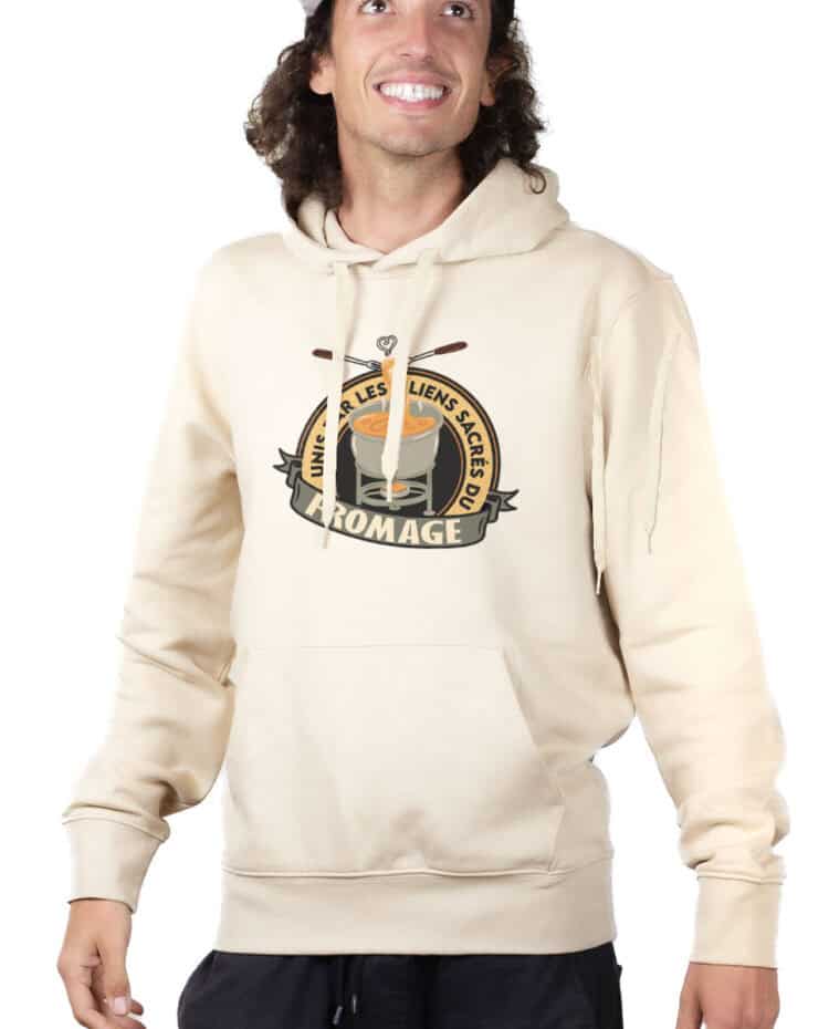 SWEAT HOMME : UNIS PAR LES LIENS SACRÉS DU FROMAGE – Image 4