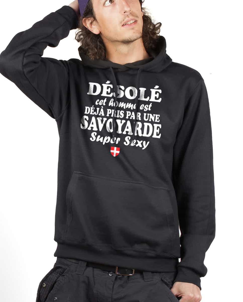 SWEAT HOMME : HOMME DÉJÀ PRIS PAR UNE SAVOYARDE – Image 3