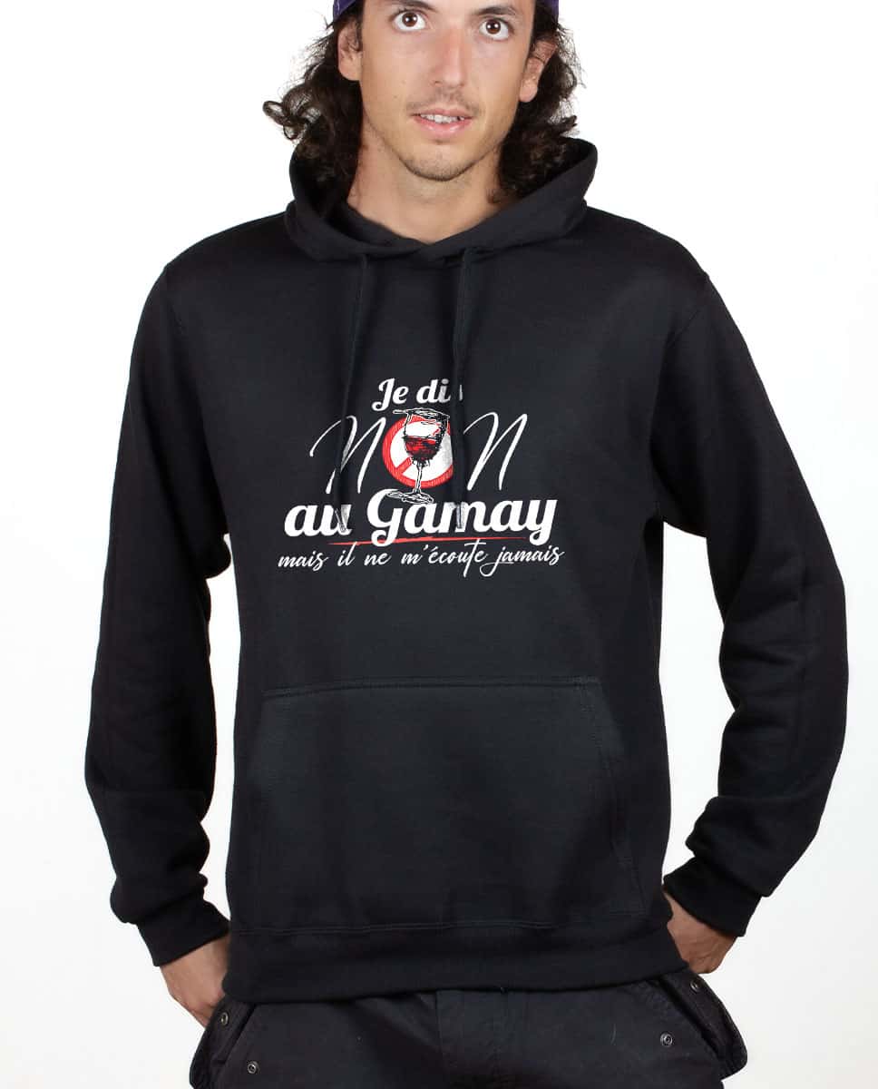 SWEAT HOMME : JE DIS NON AU GAMAY – Image 2