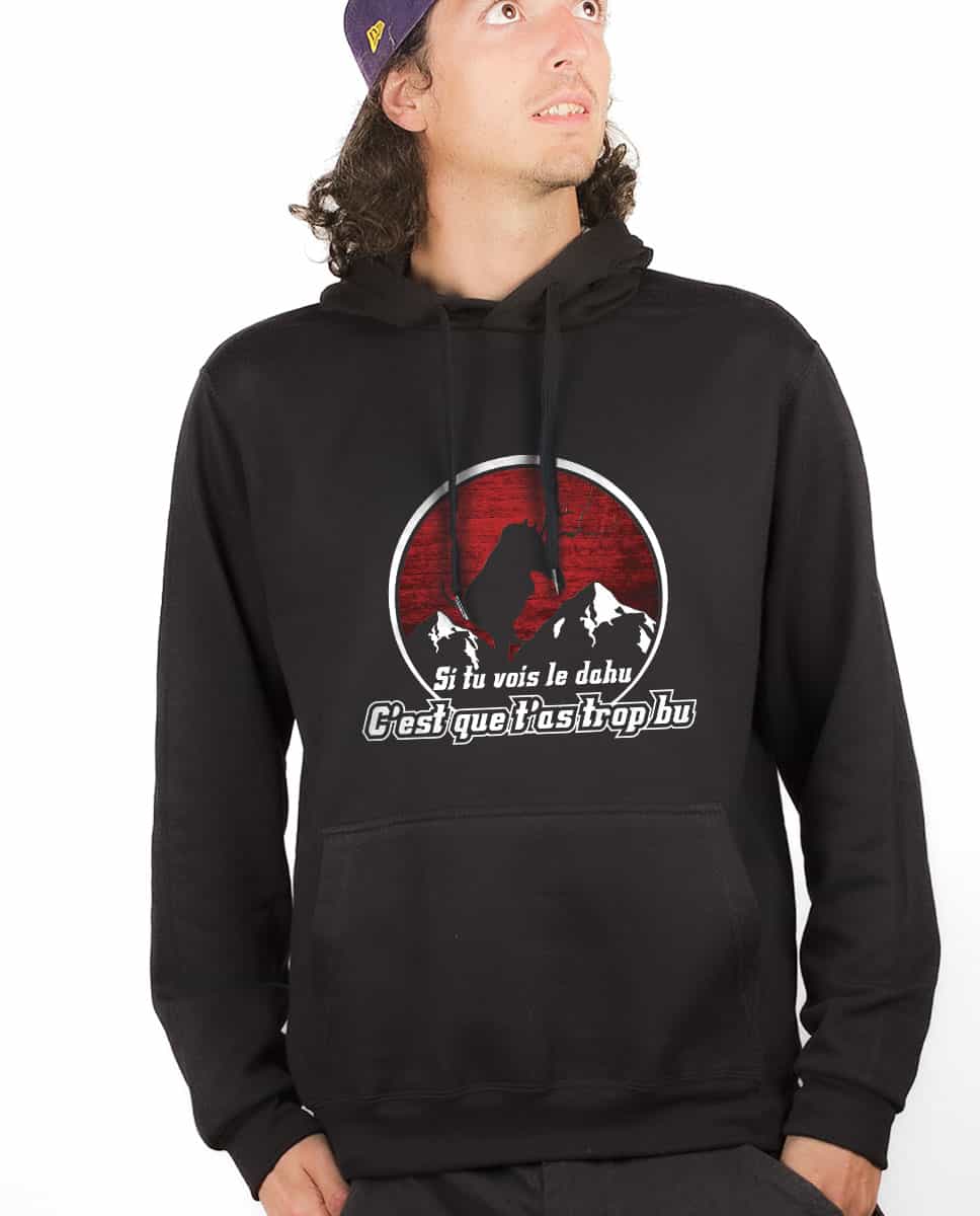 SWEAT HOMME : SI TU VOIS LE DAHU