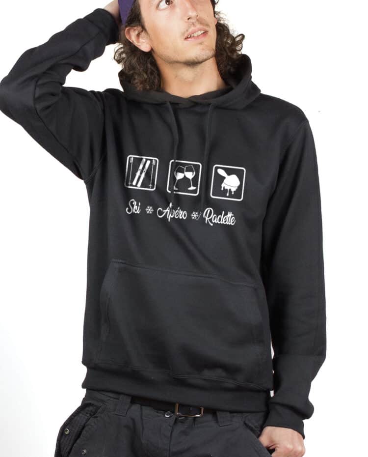 SWEAT HOMME : SKI APERO RACLETTE – Image 2