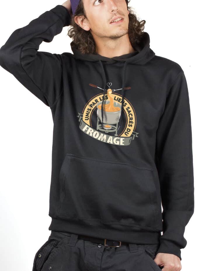 SWEAT HOMME : UNIS PAR LES LIENS SACRÉS DU FROMAGE